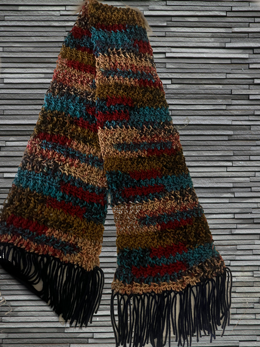 Multicolor Scarve with tassels
