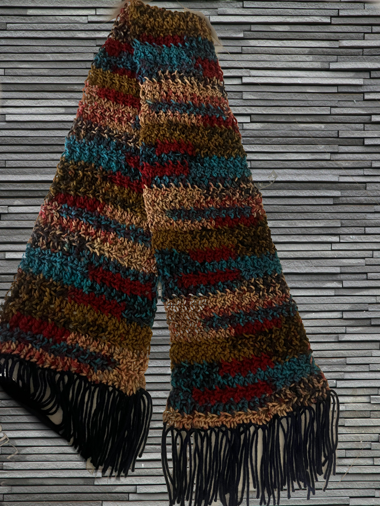 Multicolor Scarve with tassels